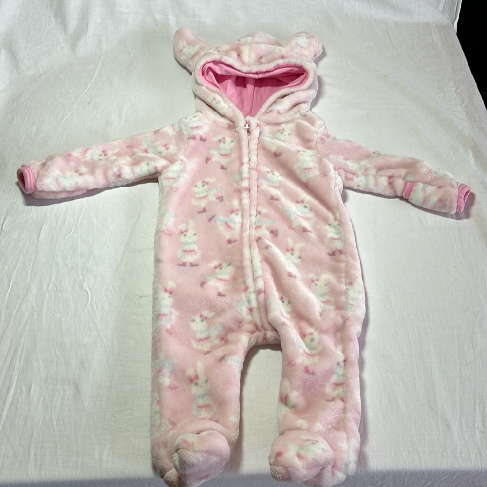 0-3M Penelope Mack bunny fleece bunting bag